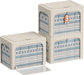 3Pack Clothes Storage Bins - Oxford Frame Storage Box Foldable