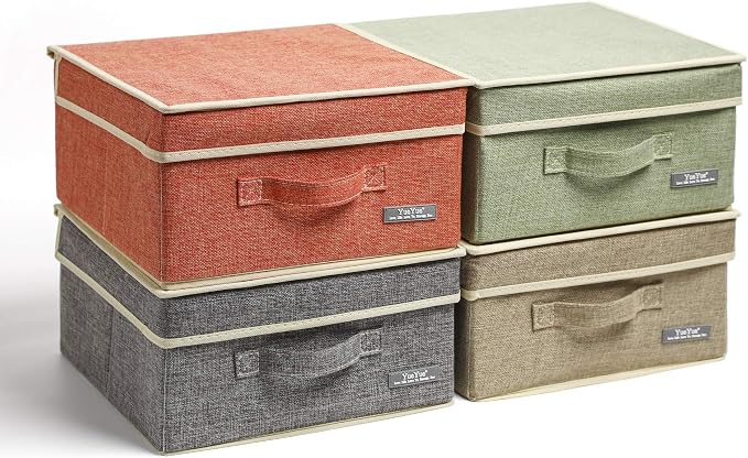 YueYue Small 4 Pack Fabric Stroage Box by YueYue