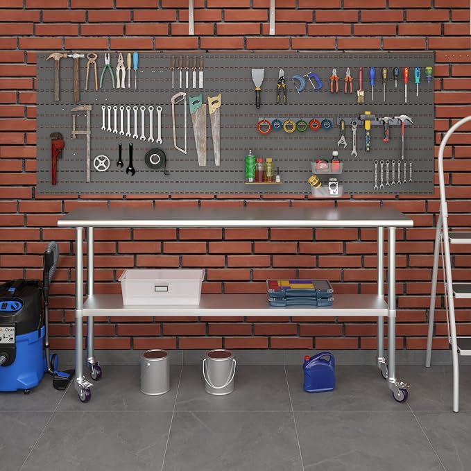 AmGood 18" x 72" Stainless Steel Work Table - Image 8