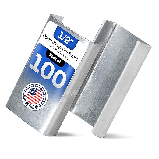 IDL Packaging Open Seals for 1/2" Strap Width Steel Strapping by IDLPackaging