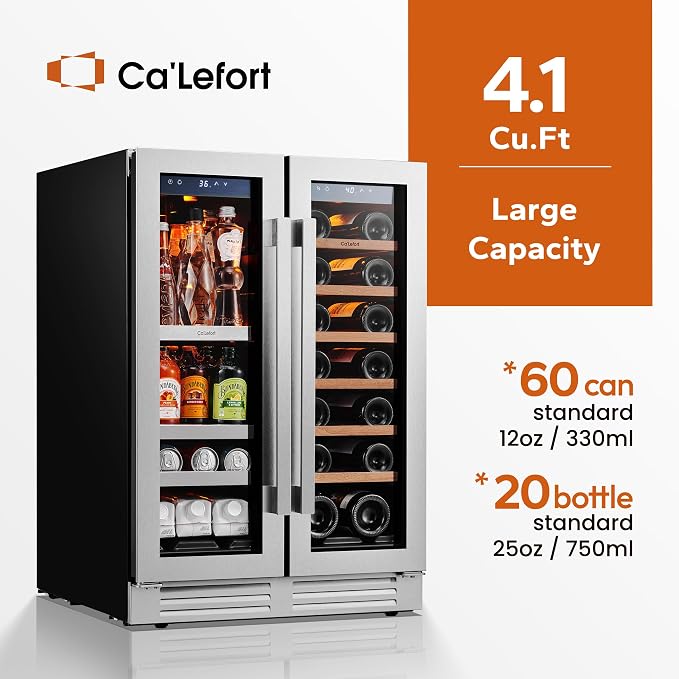 Ca'Lefort 24 Inch Wine and Beverage Refrigerator - Image 3