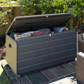 Domi 260 Gallon Resin Deck Box, Waterproof & UV-Resistant Outdoor Large Storage by domioutdoorliving