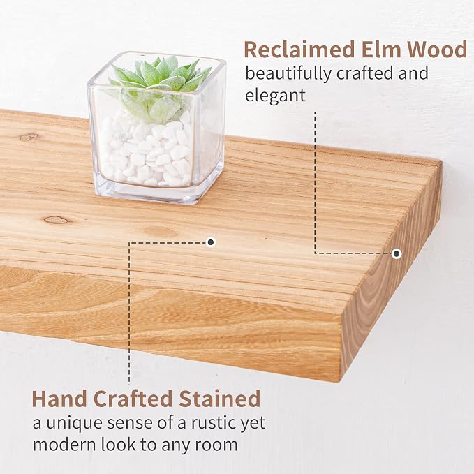 Axeman Floating Shelves for Wall, Wall Mounted Display Shelving - Image 7