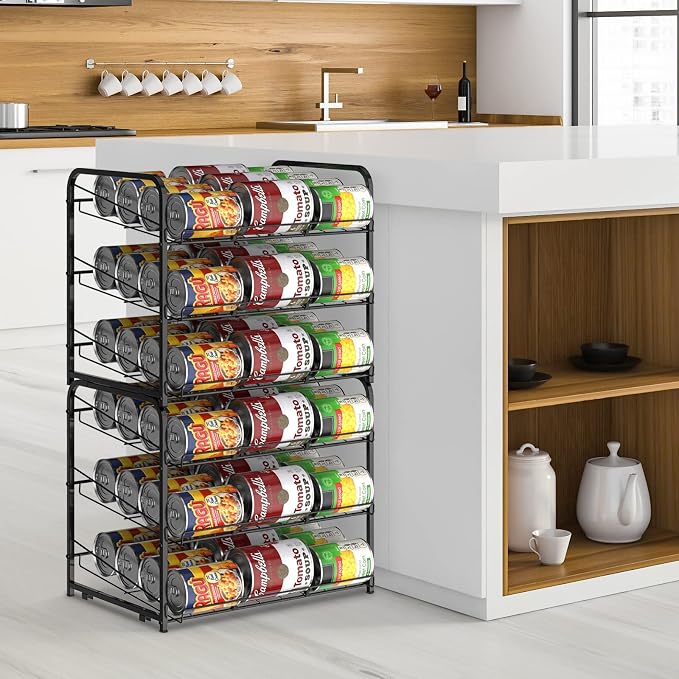 BTY Can Organizer for Pantry Stackable 2 Pack, Can Storage Organizer Rack - Image 7