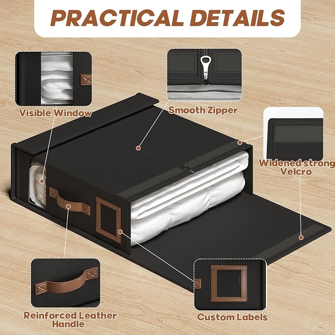 6 Pack Bed Sheet Organizers And Storage - Image 4