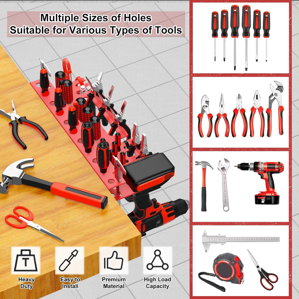 Metal Screwdriver Organizer, Wall Mount Plier Organizer Hammer Holder