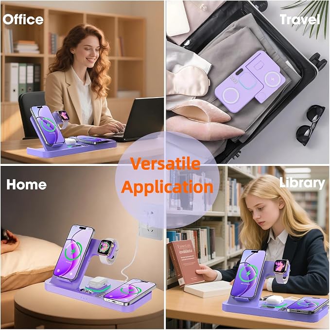 Dual Phone Magnetic Wireless Charging Station - Image 9