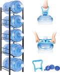 Klvied 5-Tier Heavy Duty Water Jug Organizer, 5 Gallon Cooler Jug Rack by Klvied
