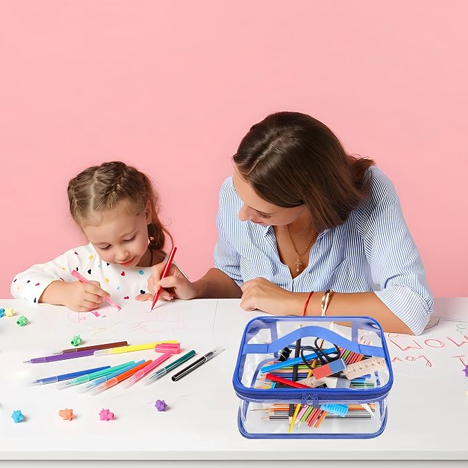 3 Packs Clear Toy Storage Bags- 9.4 x 6.7 x 4.3 Inch Transparent PVC Toy - Image 7