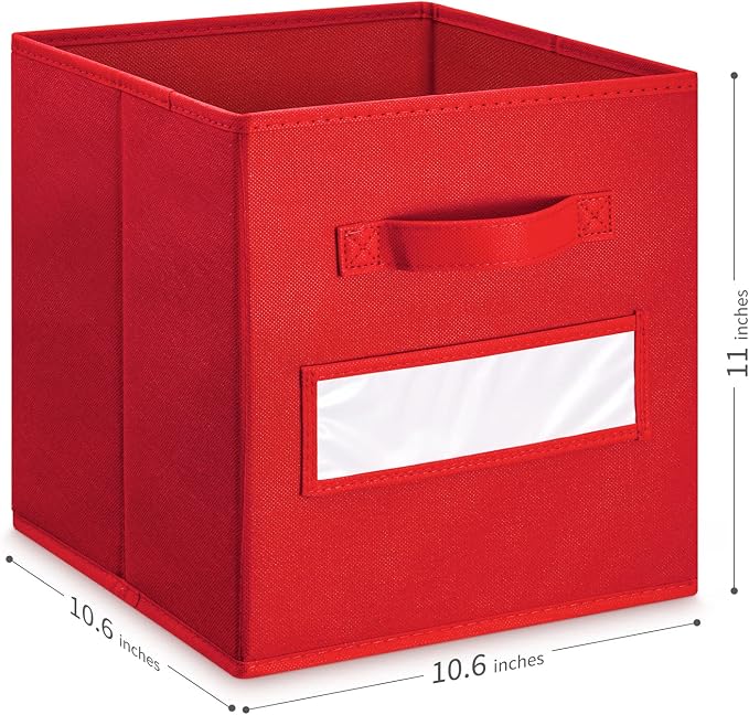 artsdi 11 Inch Storage Cube, Storage bin, cube storage Foldable Fabric Cube - Image 2