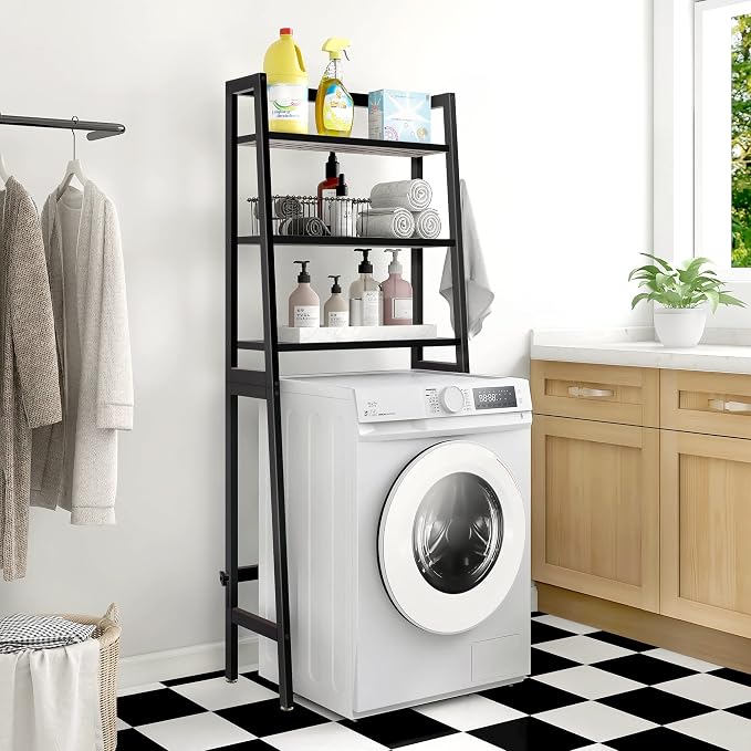 MallKing Over The Toilet Storage, Wooden 3-Tier Over-The-Toilet Rack Bathroom - Image 7