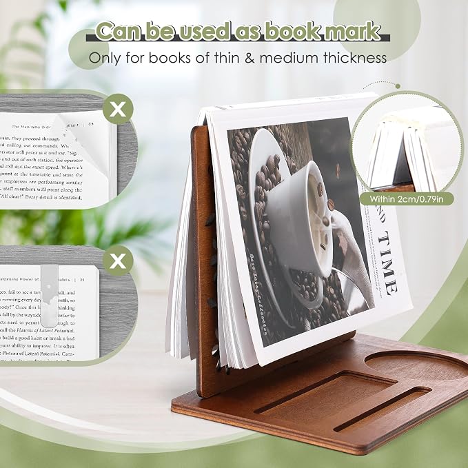 Huray Rayho Book Holder Wooden Book Stand - Image 2