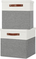 Temary Cube Storage Bins with Lids by TEMARY