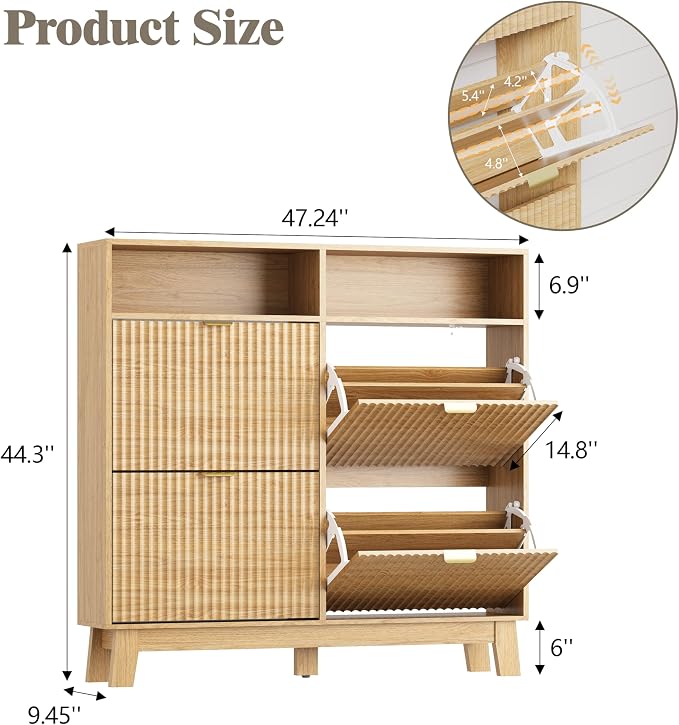 Shoe Cabinet Storage for Entryway - Image 2
