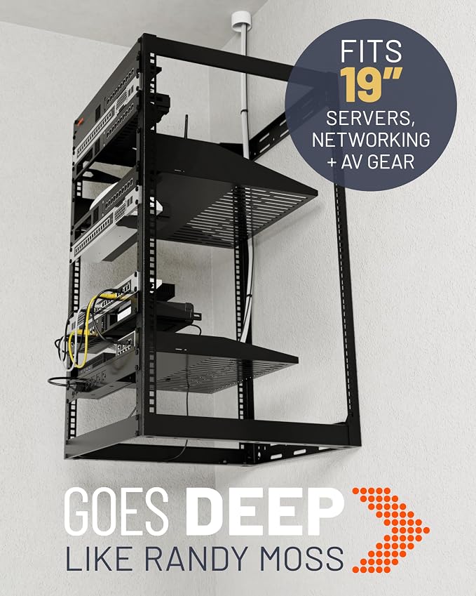 ECHOGEAR 20U Open Frame Rack for Servers & AV Gear - Image 8