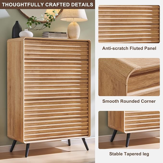 RedLemon 5 Drawers Dresser for Bedroom, Chest of Drawers - Image 6