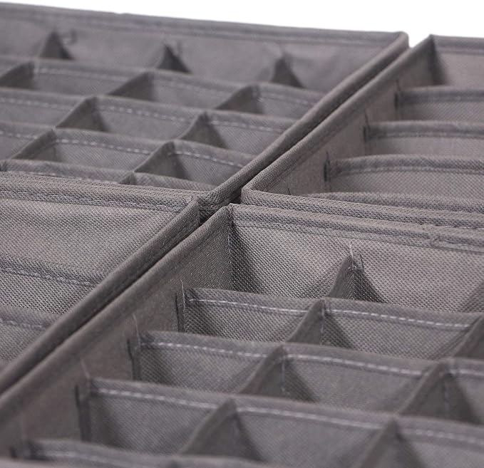 DIOMMELL 4 Pack Foldable Cloth Storage Box Closet Dresser Drawer Organizer - Image 5
