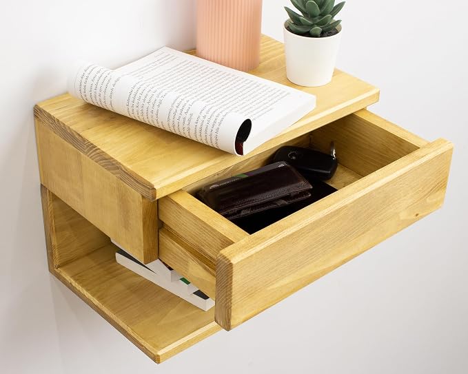 Floating Nightstand Side Accent or End Table - Image 3