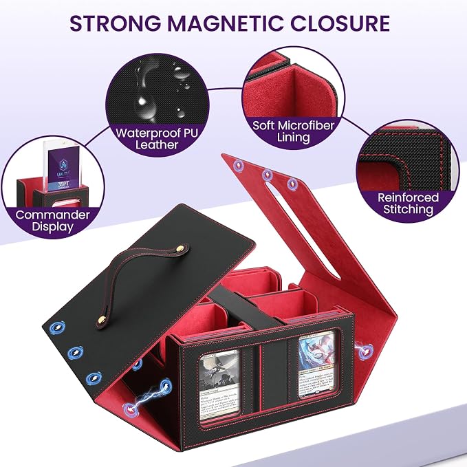 Card Storage Box for MTG with Commander Display for Trading Cards 400+ - Image 5