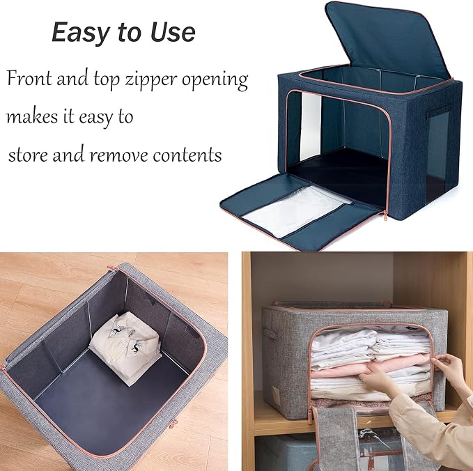 Large Capacity Clothes Storage Bags, Stackable Storage Organizer - Image 4