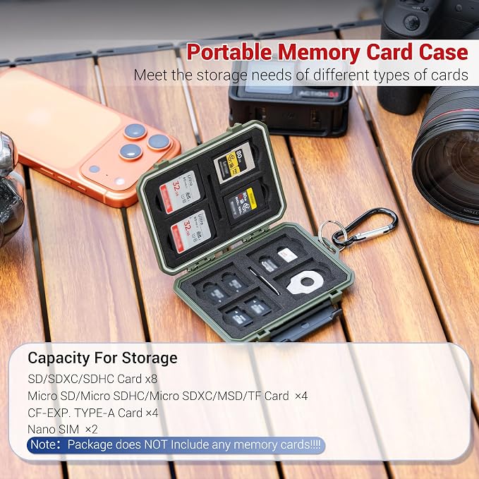 IP67 Waterproof Memory Card Case, Anti-Shock Memory Card Holder - Image 2