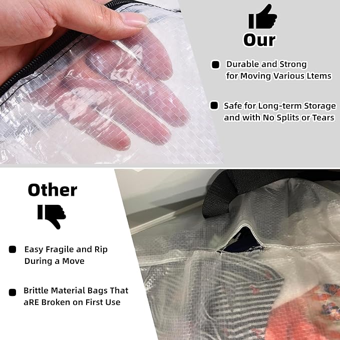 GONGKANGYUAN 25 Gallon Large Clear Storage Bags - Image 6