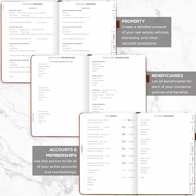 Clever Fox End of Life Planner – Final Arrangements Organizer - Image 5