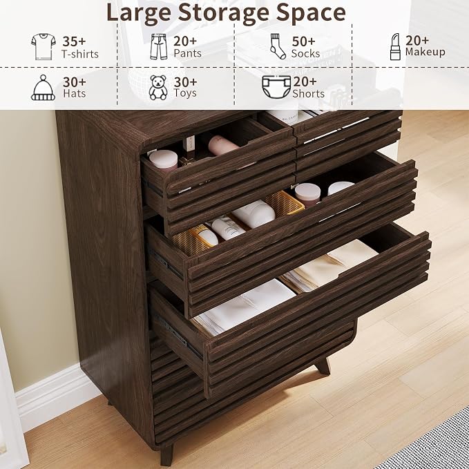 3 Piece Bedroom Set, Tall Dresser and Nightstand Sets - Image 3