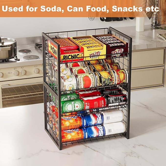 X-cosrack 2 Packs Stackable Can Rack Organizer - Image 9
