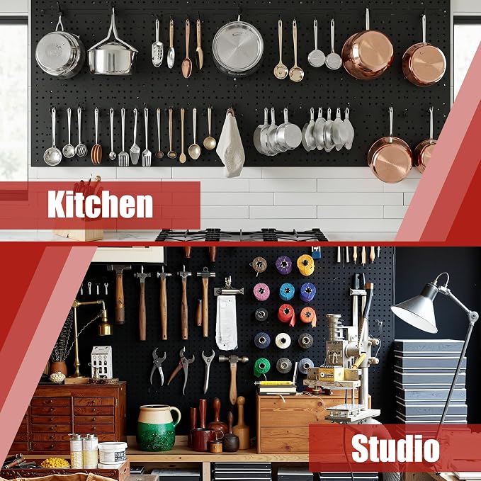 4 Pack Metal Pegboard Panels - Image 9