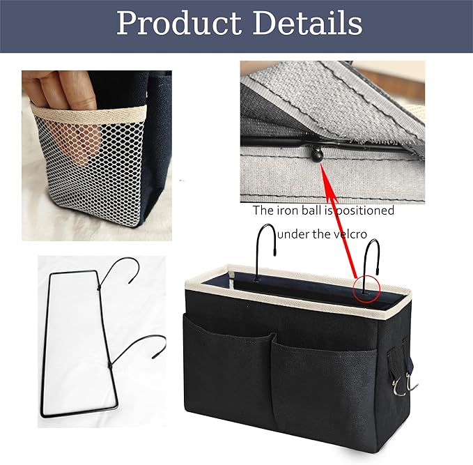Bedside Caddy/Bedside Hanging Storage Bag Multi-Function Caddy - Image 3