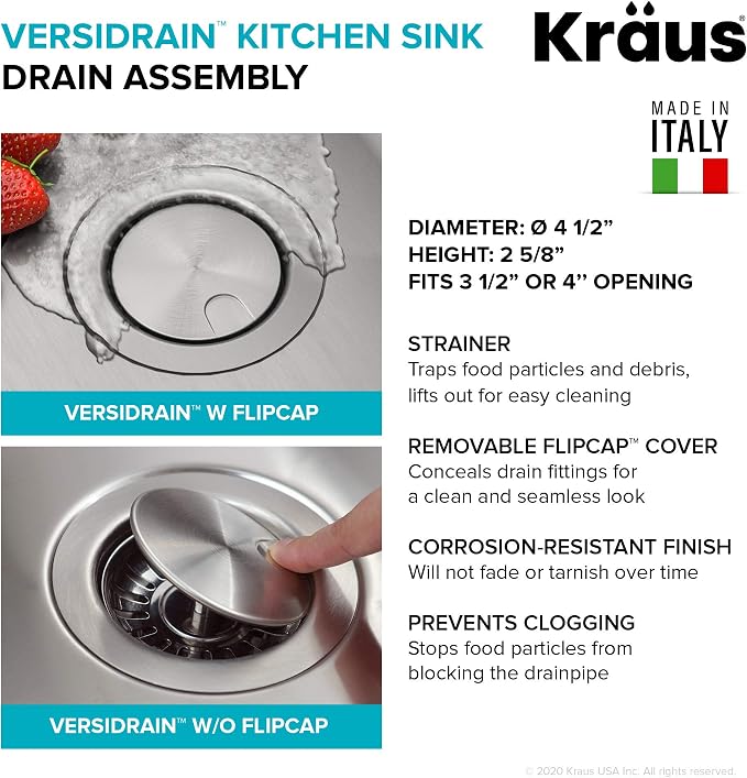 KRAUS Dex 17-inch Undermount 16 Gauge Stainless Steel Single Bowl Kitchen Sink - Image 9