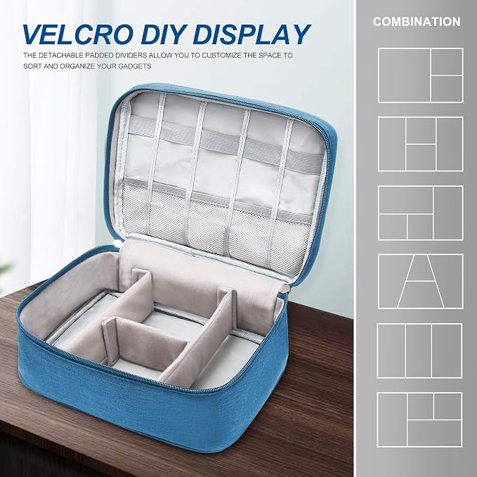 SELLYFELLY Electronics Organizer Travel Universal Cable Organizer Bag - Image 8