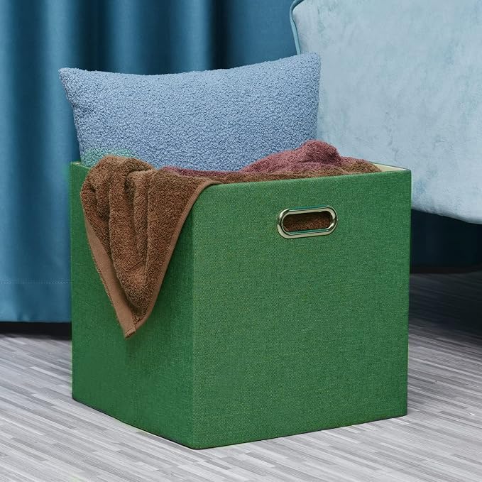 Cube Storage Bins 13×13 Linen Foldable Box - Image 7