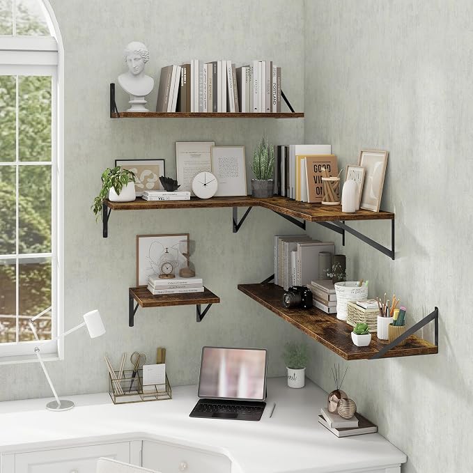 Deep Floating Shelves Wall Mounted, Living Room, Office - Image 7