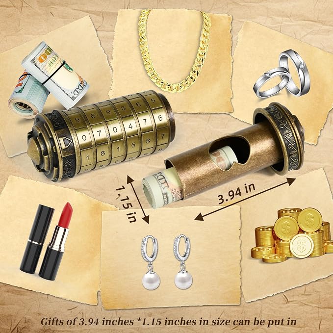 Da Vinci Code Numeric Cryptex Money Puzzle Box - Image 2