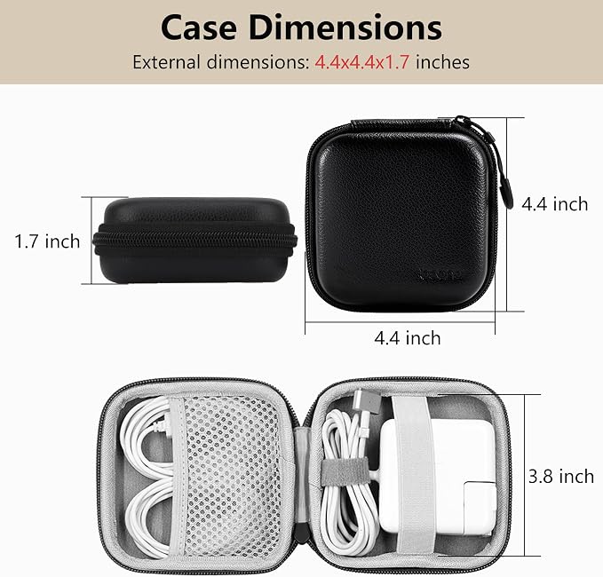 Charger Case for Macbook, Portable Tech Electronic Organizer Bag, Travel - Image 2