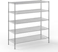 24" Deep x 60" Wide x 64" Height Wire Shelving Kit | 5-Tier | NSF Commercial by Regal+Altair