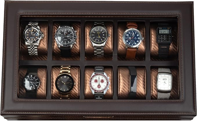 HOUNDSBAY Mariner Mens Watch Box Storage Case Holder, Watch Box by HOUNDSBAY