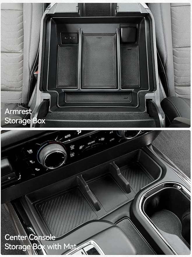 ELECFRESH 2PCS Center Console Organizer Tray - Image 3