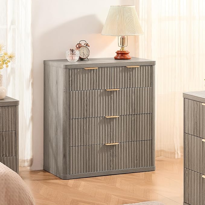 LEYAOYAO Fluted 5 Drawers Dresser - Image 3