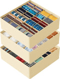 SpaceAid Sock Drawer Organizer Divider 3 Pack, 64 Cell Dresser Closet Nursery by SpaceAid