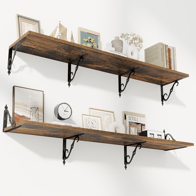 RICHFOCUS 12 Inch Deep Floating Shelves by Unknown