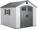 Lifetime 8 x 10 Ft Outdoor Storage Shed, Dual-Wall HDPE Construction, by Lifetime