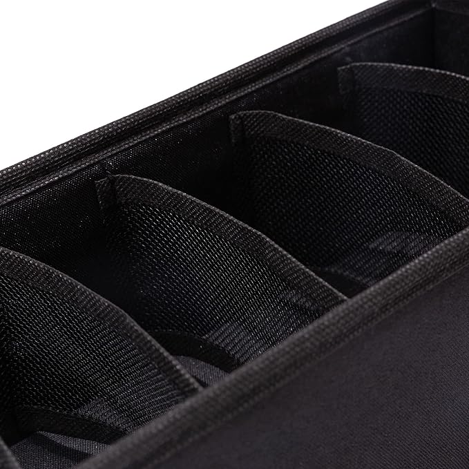 Qozary 3 Pack Sock Underwear Drawer Organizer Dividers, Collapsible Cabinet - Image 6