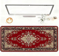 Red Vintage Persian Rug Mouse Pad – Large Extended Desk Mat 35.43 x 15.75 in – by LEIWEIHOPE