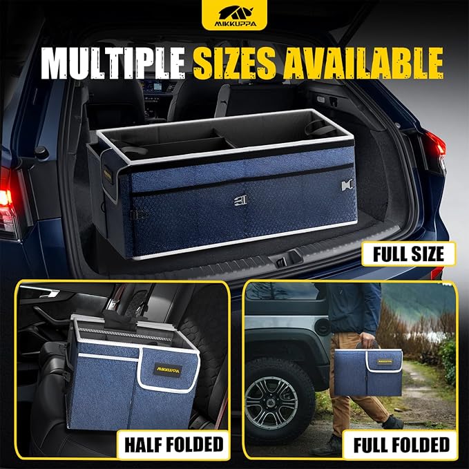 MIKKUPPA Car Trunk Organizer - 65L Collapsible Trunk Organizer - Image 5