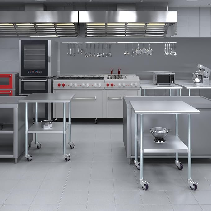 AmGood 30" Long x 30" Deep Stainless Steel Table - Image 5