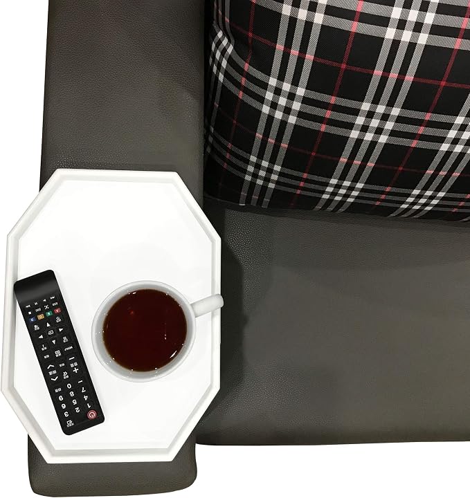 Side Tables Sofa Armrest Clip-On Table, Recliner Armchair Organizer Tray - Image 4