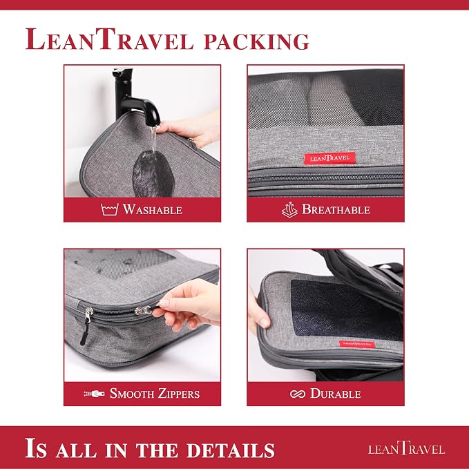 LeanTravel Compression Packing Cubes - Image 7